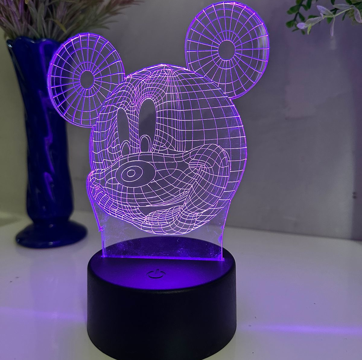 Luminária LED Em Acrílico Personalizada - Mickey Mouse