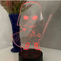Luminária LED Em Acrílico Personalizada - Darth Vader